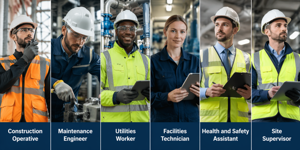 Confined space training career roles construction engineer safety jobs UK