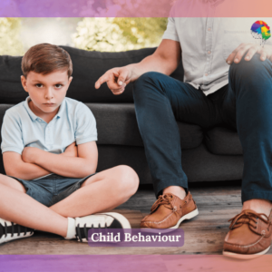 Child Behaviour - Portrait, Angry and Child with Father Discipline for Scolding of Disrespect Behavior, Conflict Lecture and Problem Solving. Frustrated, Man and Boy with Crisis Mistake, Tantrum and Trouble at House