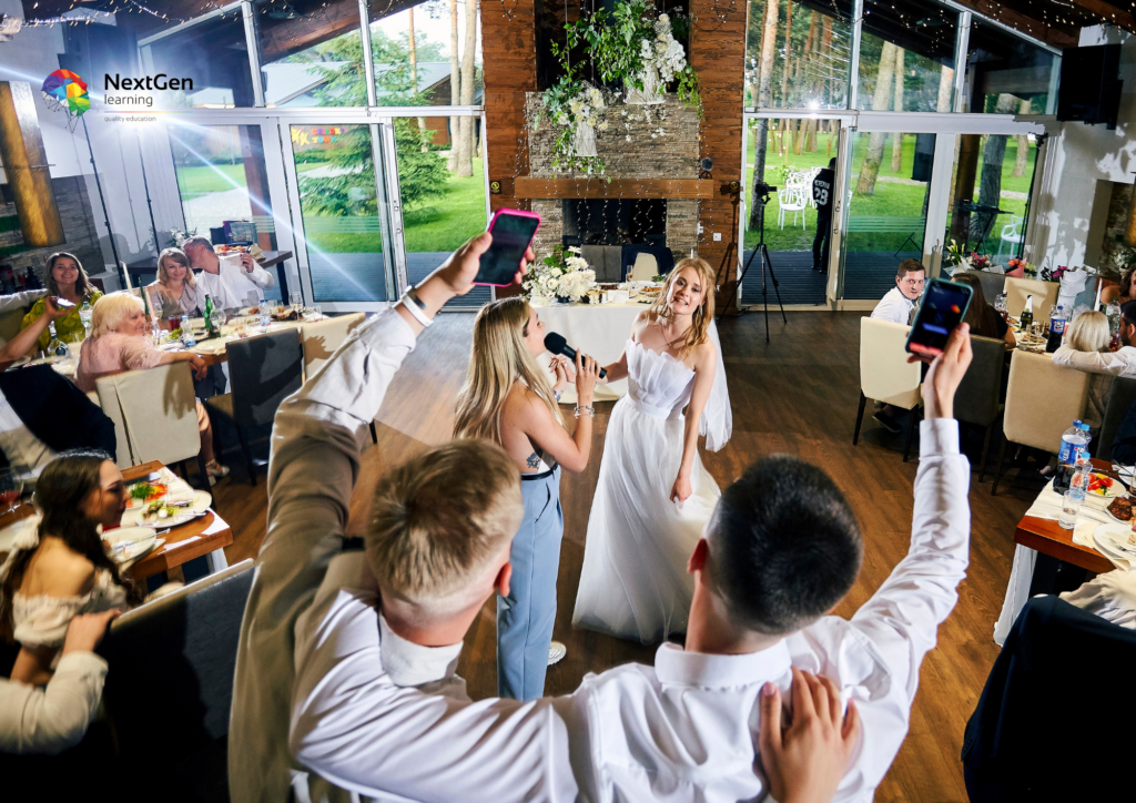 Bride with Guest Interaction