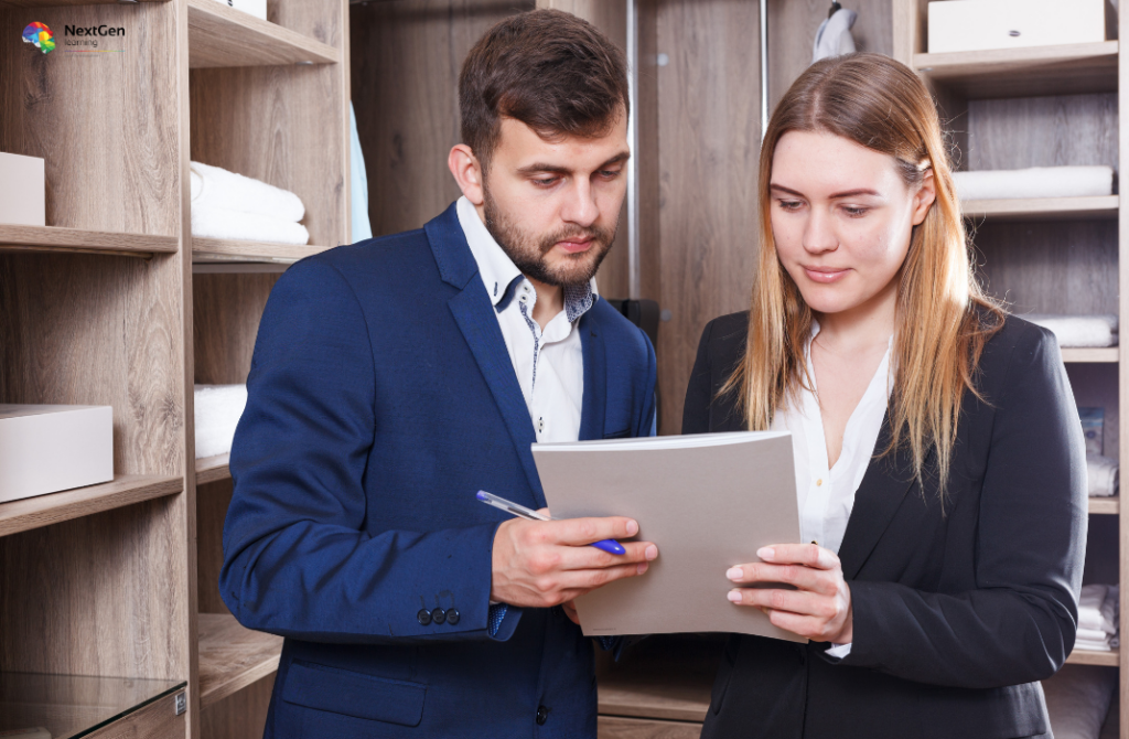 Business Partners Reviewing Documents