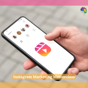 Person holding a smartphone displaying the Instagram Reels icon, with the NextGen Learning logo in the corner.