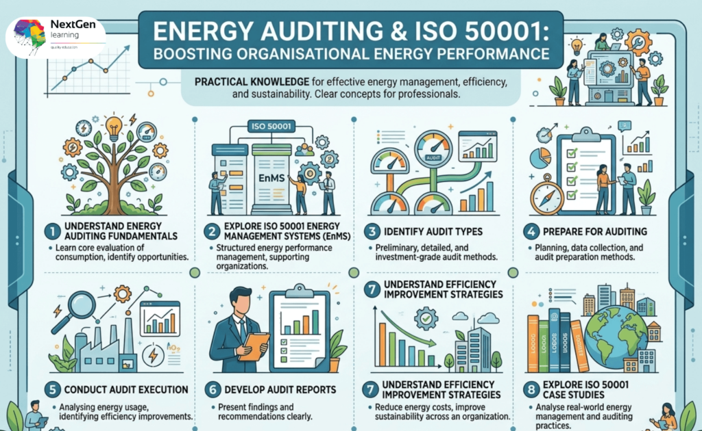 Educational Chart of 8 Key Energy Management Learning Objectives
