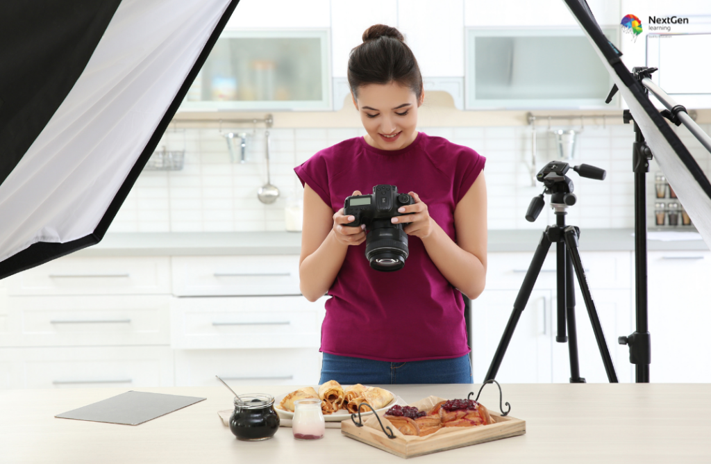 Photographer Capturing Culinary Setup