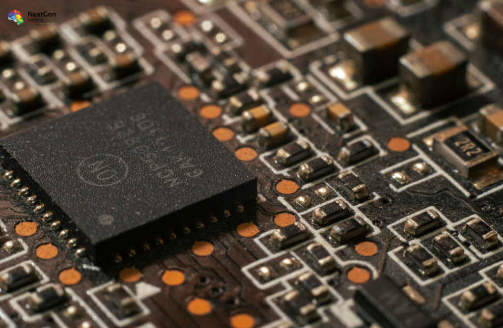 Close‑up of IC Chip and Components