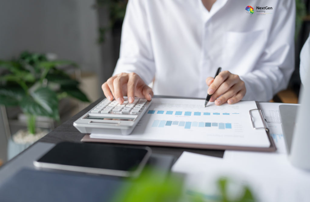 Professional Analyzing Charts with Calculator