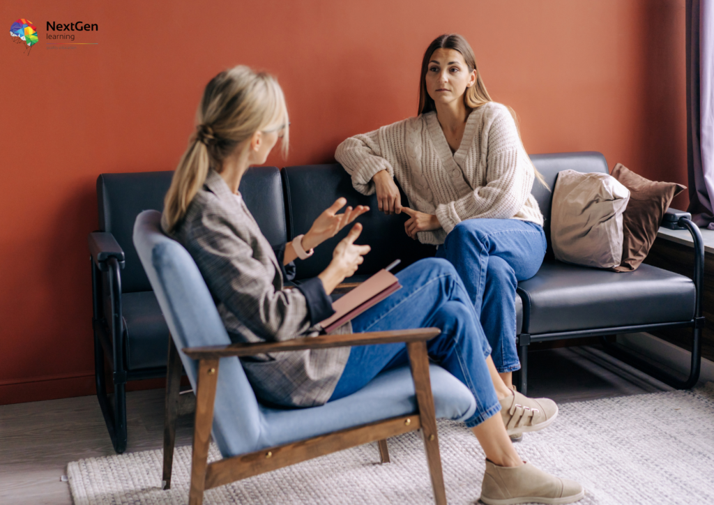 Supportive Conversation Indoors