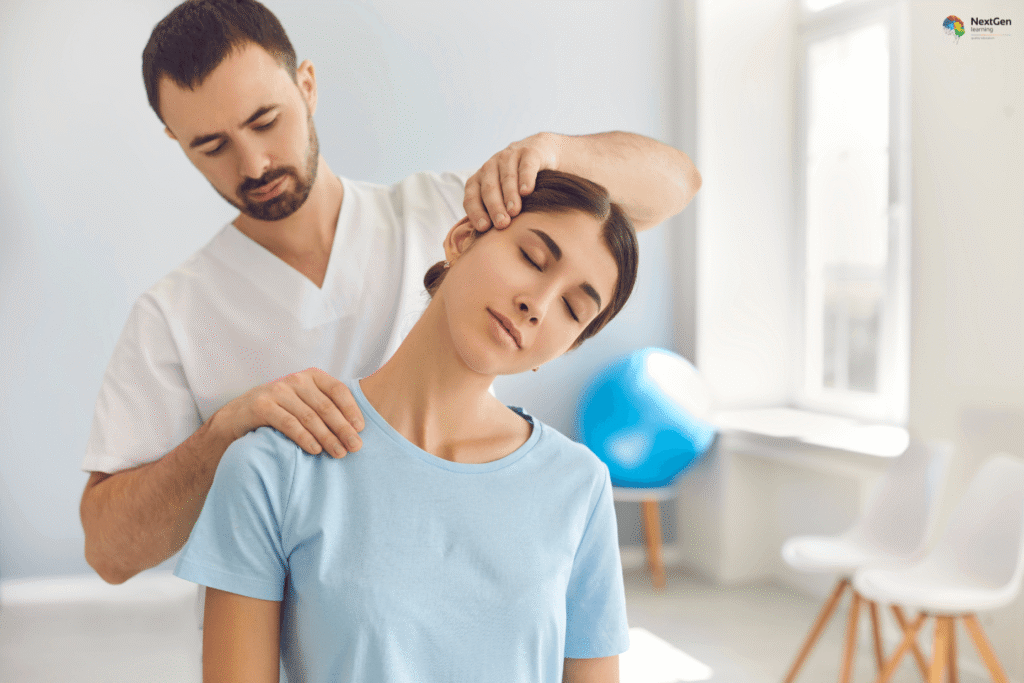 Infographic showing aromatherapy acupressure, highlighting essential oils, pressure point therapy, relaxation methods, and holistic approaches to relieve pain and improve wellbeing.