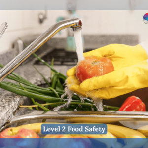 Food Safety - Washing Apples in Sink with Food Gloves