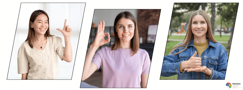 Professional interaction demonstrating body language and nonverbal communication skills in a workplace setting