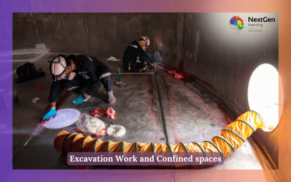 Confined spaces: worker working in a confined space