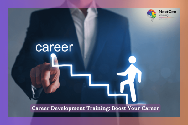 Career development, growth, success and progress concept.