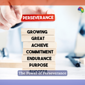 Perseverance word cloud with blocks