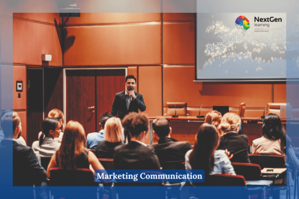 Marketing Communication - Public speaker at marketing seminar