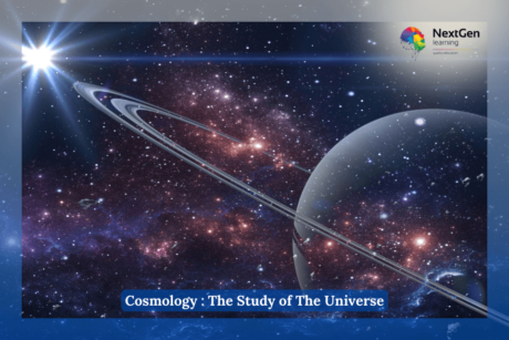 Cosmology : Planets and galaxy, cosmos, physical cosmology, science fiction wallpaper.