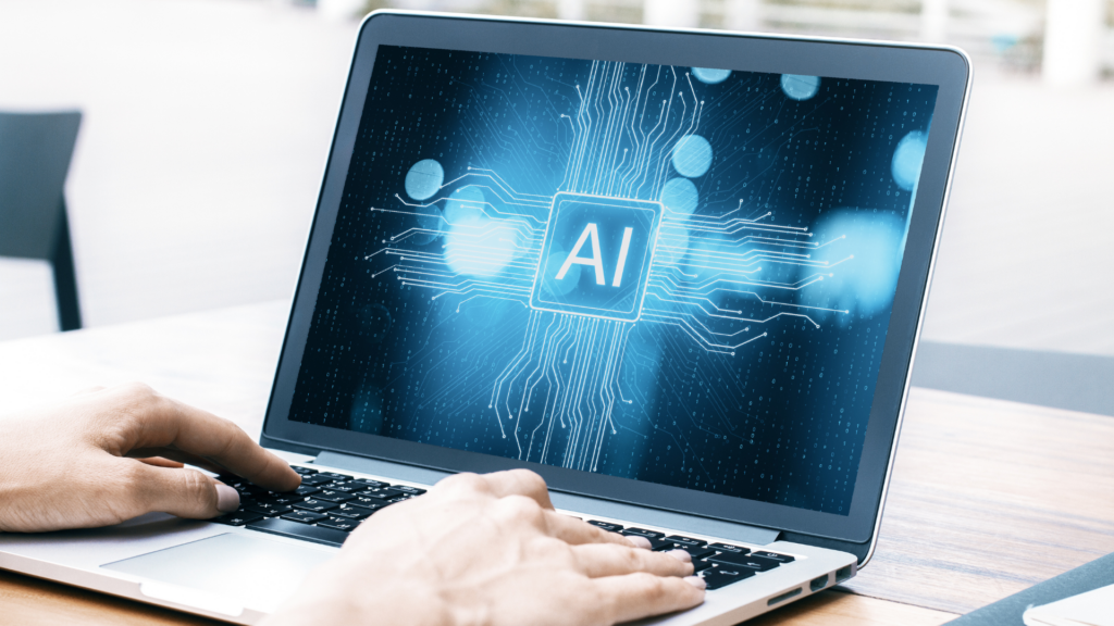 artificial intelligence on laptop