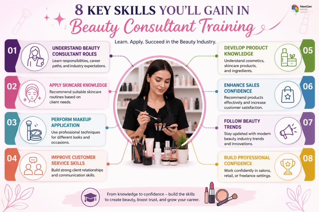 Key Skills Learned in Beauty Consultant Training Course