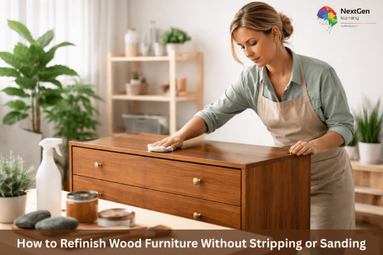 How to Refinish Wood Furniture Without Stripping or Sanding