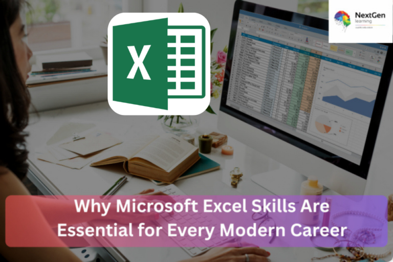 Professional workspace highlighting Excel’s career importance