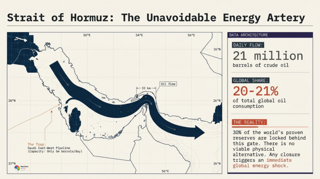 Map and infographics showing major global shipping routes, maritime chokepoints, and trade flows