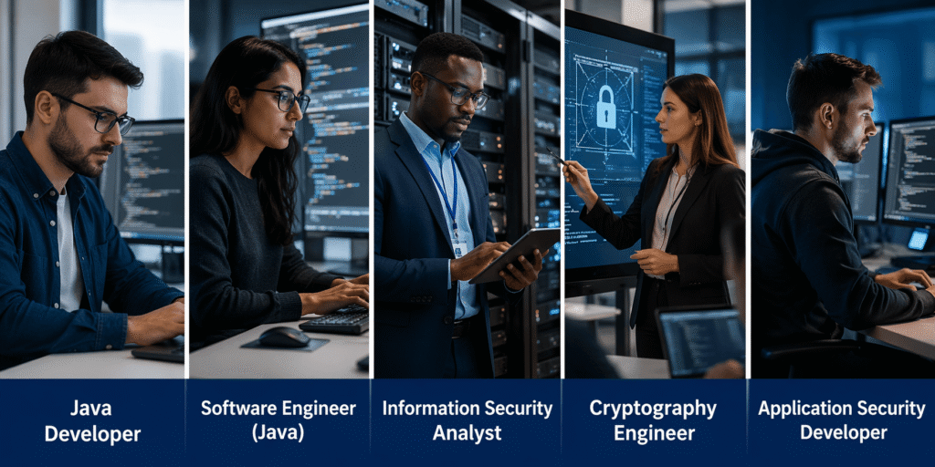 Java Developer and Cybersecurity Career Roles Banner