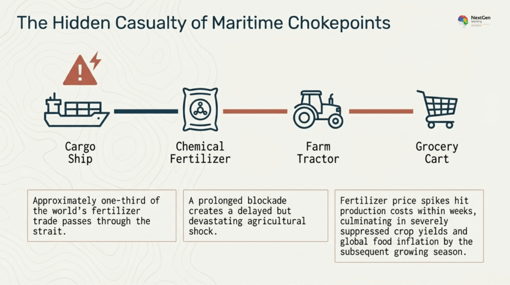 Fertilizer supply chain impact from Strait of Hormuz disruption
