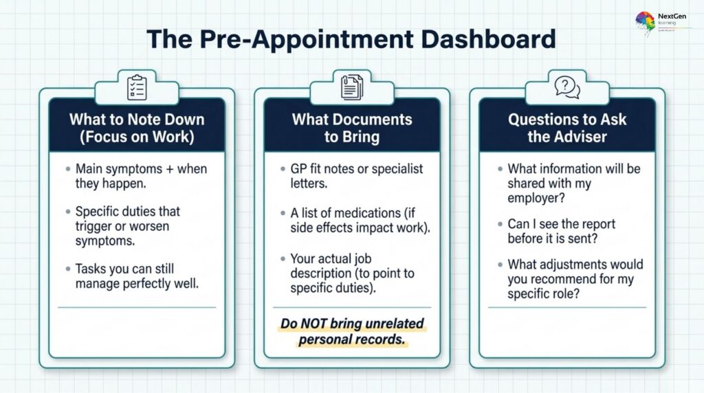 What to Prepare Before an Occupational Health Appointment