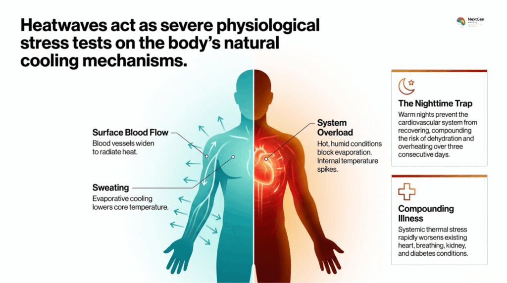 How heatwaves affect the body and cause overheating
