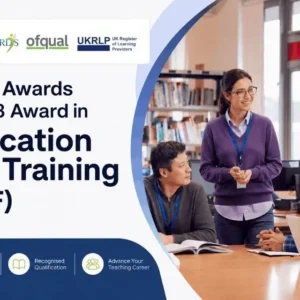 Focus Awards Level 3 Award in Education and Training (RQF) – Ofqual-regulated teaching qualification for aspiring teachers, trainers and educators.