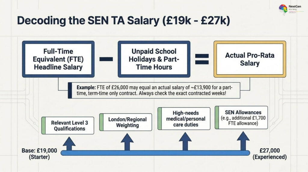 SEN TA Salary Explained