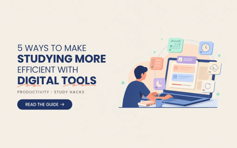 5 Ways to Make Studying More Efficient with Digital Tools