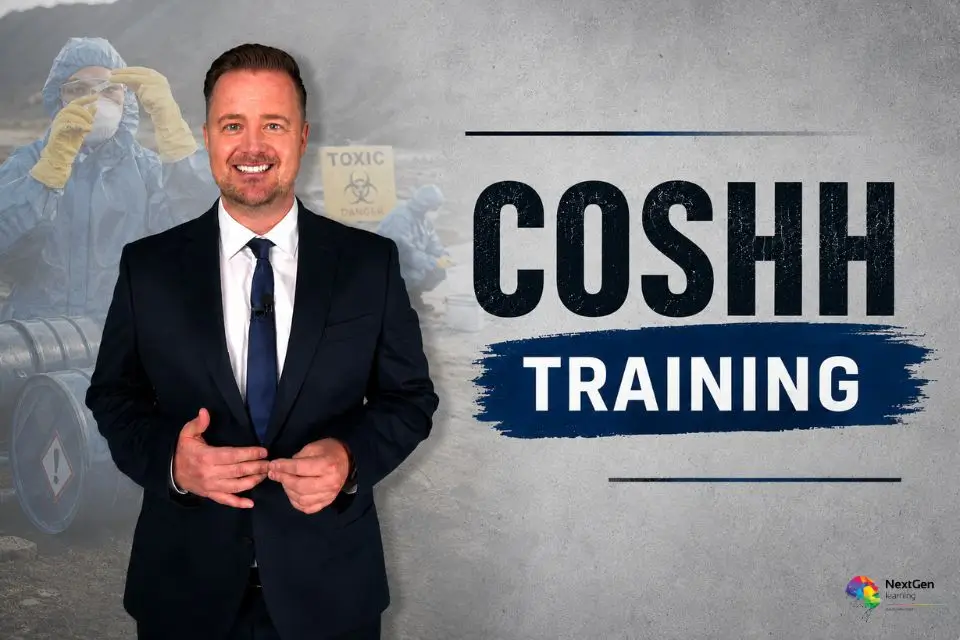 COSHH Training course covering Control of Substances Hazardous to Health, hazardous substances, workplace risks and safe handling procedures.