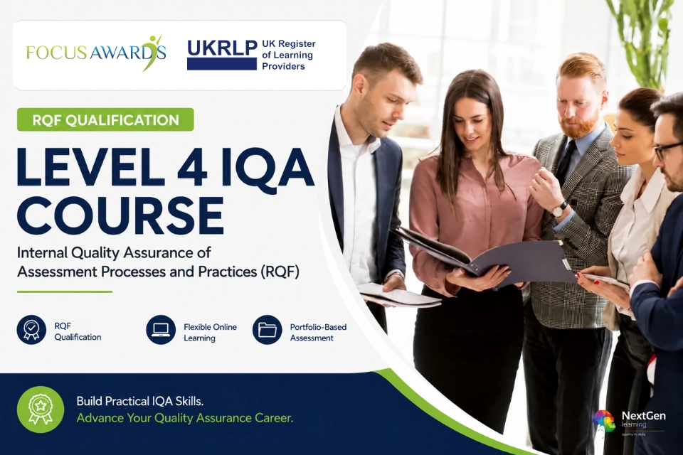 Level 4 Award in Internal Quality Assurance (RQF)